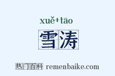 雪涛是什么意思的图片
